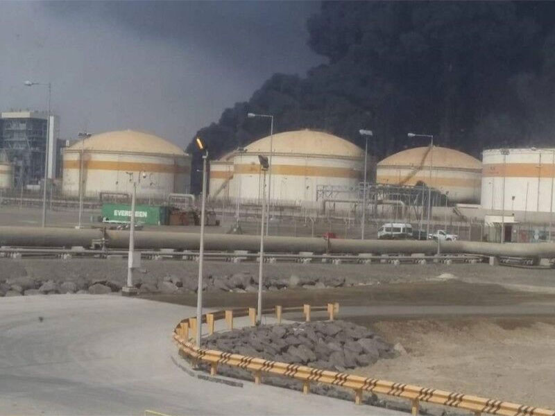 آتش‌سوزی یک نیروگاه در عربستان